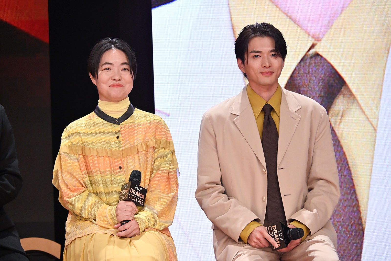 イモトアヤコ、白洲迅（C）フジテレビ