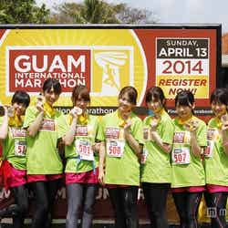 AKB48マラソン部のグアム選抜メンバー／（C）グアムインターナショナルマラソン