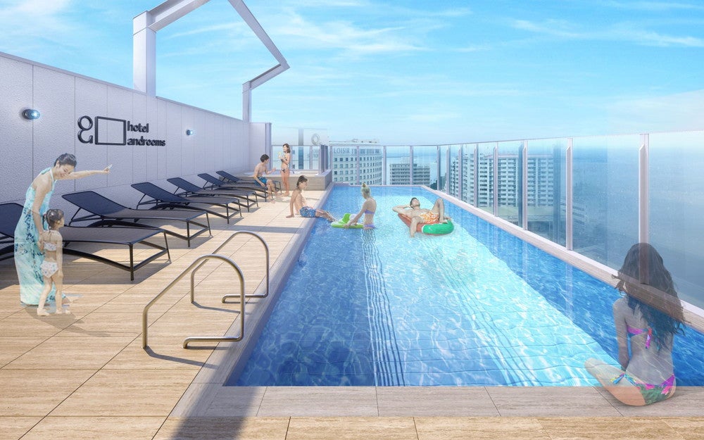 沖縄に屋外プール＆サウナ付ホテル「ホテル・アンドルームス那覇ポート」誕生