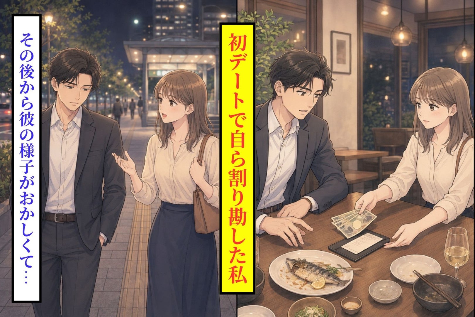 「まだ付き合ってないし、半分出すよ」気になる彼との初デート→帰宅後に届いた「今日、楽しくなかった？」