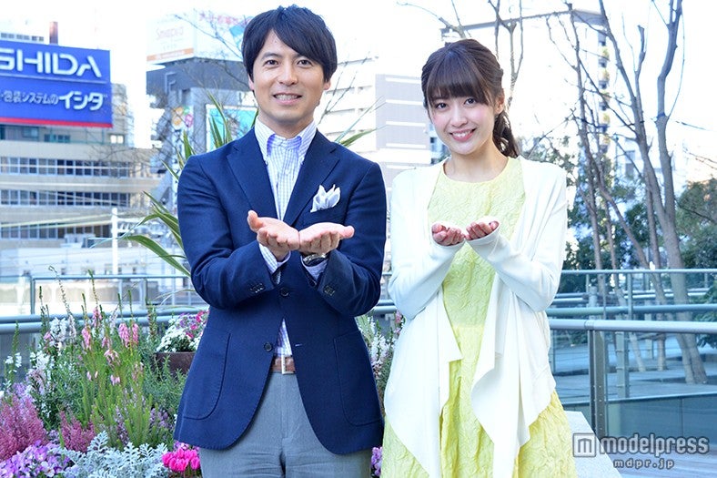 （左から）桝太一アナウンサー、榊原美紅（C）日本テレビ