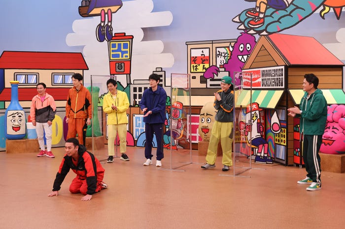 山内健司、濱家隆一、大悟、博多華丸、博多大吉、菅田将暉、ノブ (C)カンテレ・フジテレビ