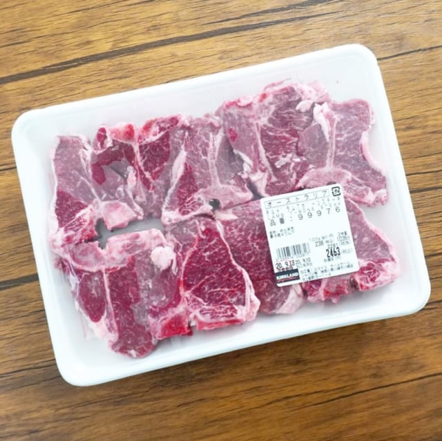 コストコのお肉ラムステーキ