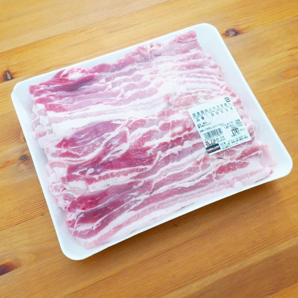 国産豚バラうすぎり