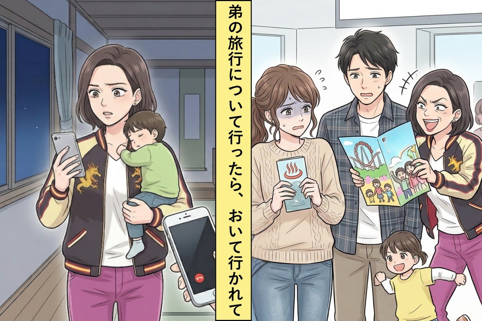 義妹夫婦の旅行に家族で押しかけた私たち→旅先で置き去りにされて初めて気づいたこと