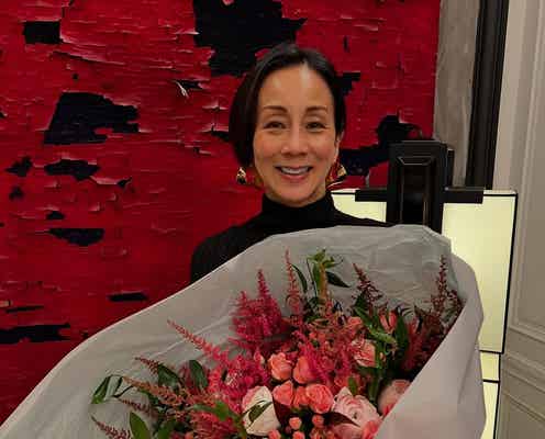 中村江里子アナ「おっぱいタオルを手にする息子」公開「面白すぎる」「抜群スタイルにしか目が行かない」の声