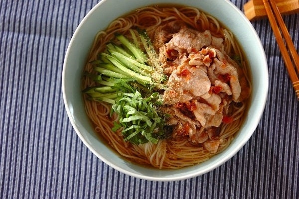 梅の豚しゃぶ素麺