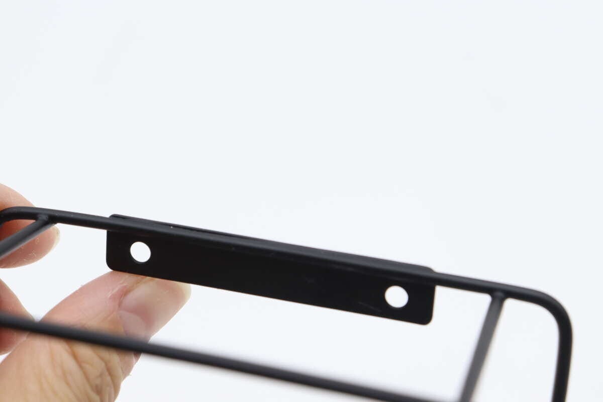 アイアン壁掛けインテリア収納（正方形）　穴