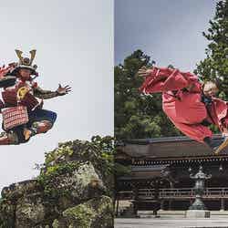 BBOY TAISUKE in彦根城&多賀大社/画像提供:彦根商工会議所