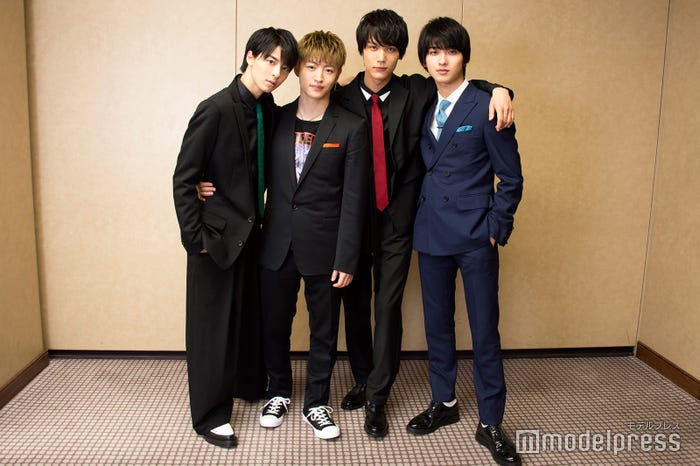 (左から)高杉真宙、佐野玲於、中川大志、横浜流星(C)モデルプレス