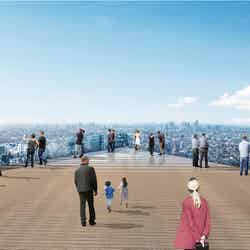 SHIBUYA SKY/屋上展望空間からの眺望イメージ/画像提供:東日本旅客鉄道