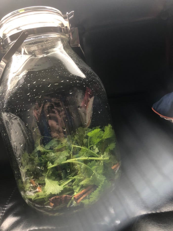 無事「結」したパクチーサワー