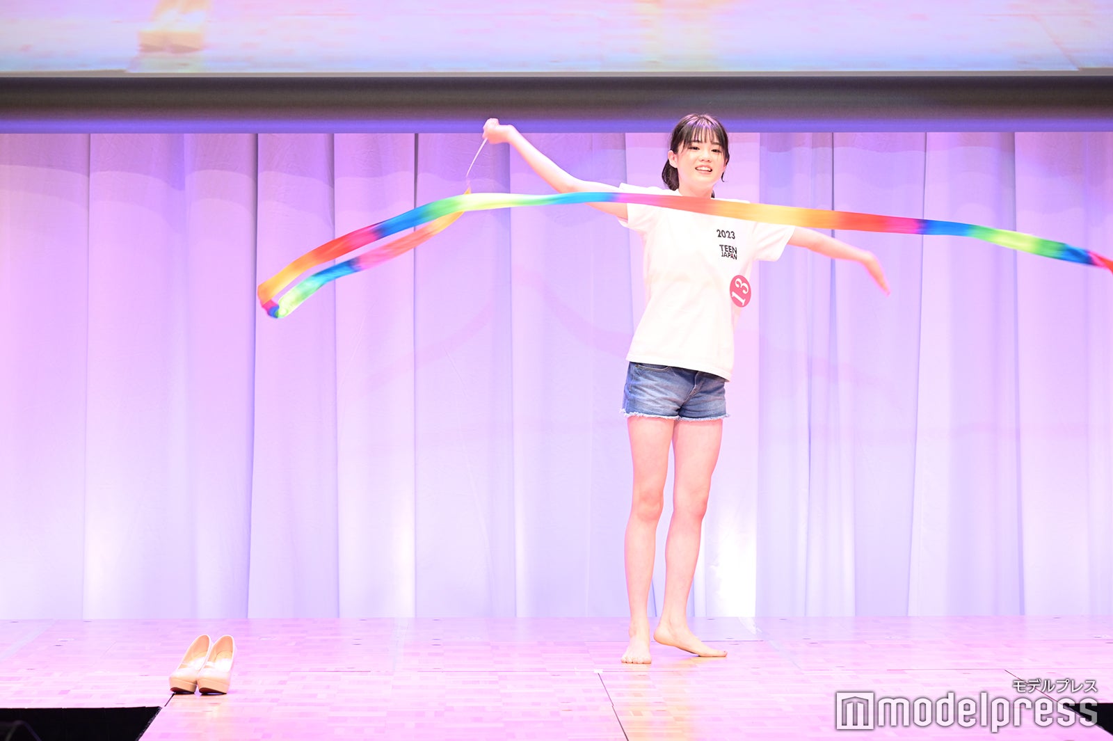 港川真由さん「2023ミス・ティーン・ジャパン」の様子 （C）モデルプレス