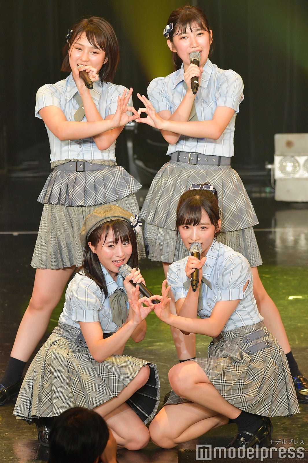 （左上から時計回りに）山田菜々美、吉田華恋、小栗有以、坂口渚沙／AKB48チーム8「TOKYO IDOL FESTIVAL 2018」 （C）モデルプレス