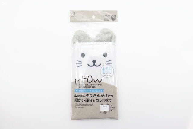 マイクロファイバークロス　ねこみみ　パッケージ