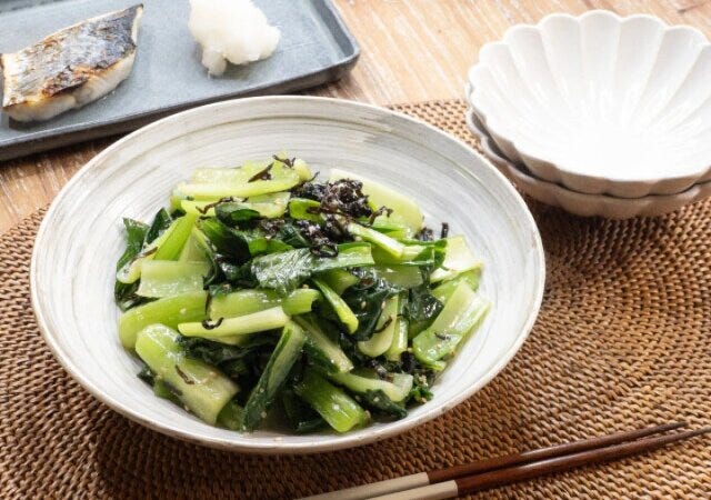 小松菜の塩昆布ナムル