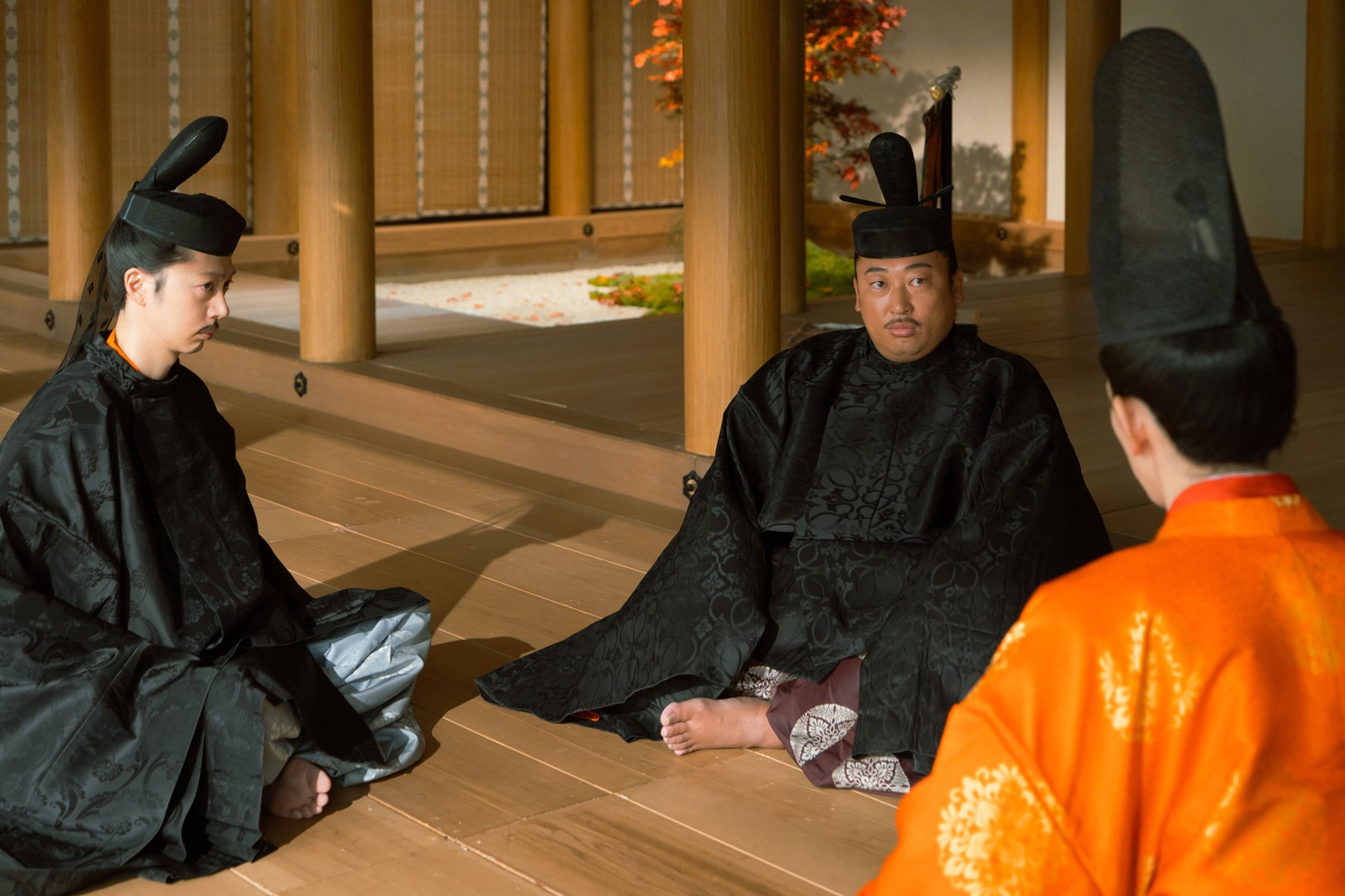 金田哲、秋山竜次、町田啓太「光る君へ」第31話（C）NHK