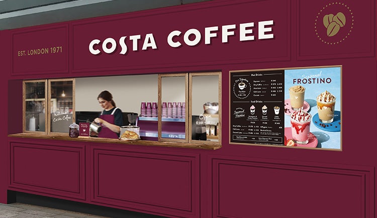 コスタコーヒー 原宿駅店／画像提供：JR東日本クロスステーション リテールカンパニー