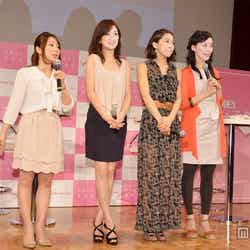 「FOODEX美食女子」(左から:真鍋摩緒、近藤しづか、佐々木依里、高瀬媛子)