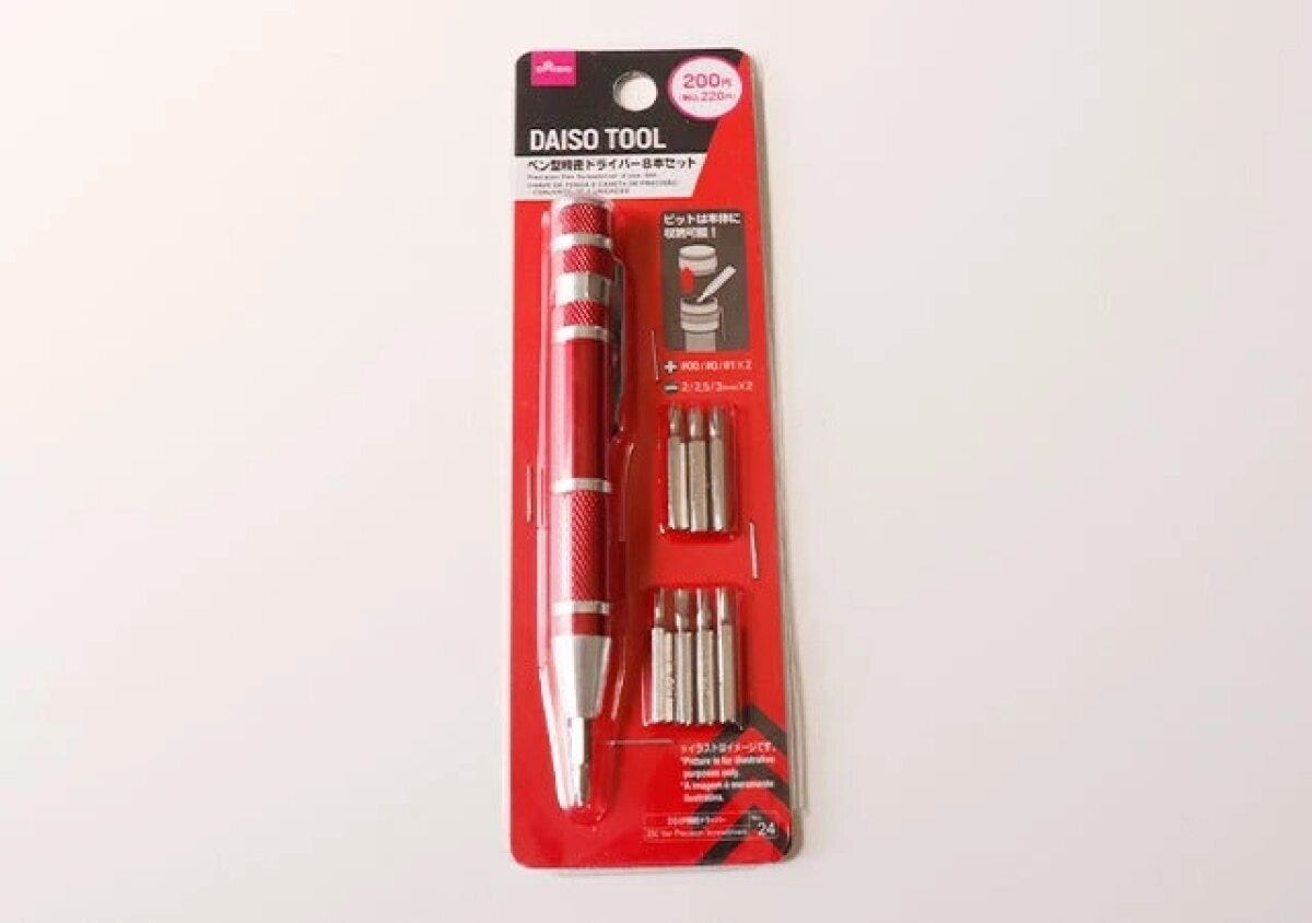 ダイソーのペン型精密ドライバー