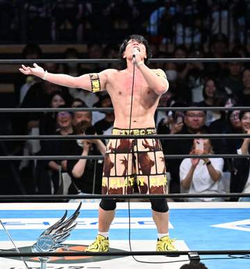 新日本リングに「イヤァオ！」「金の雨を降らすぞ！」37歳YOHがBOSJ制覇でシングル初タイトル、ボマイェ＆レインメイカー発射