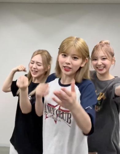 リオ、リク、ミイヒ／NiziU公式TikTokより