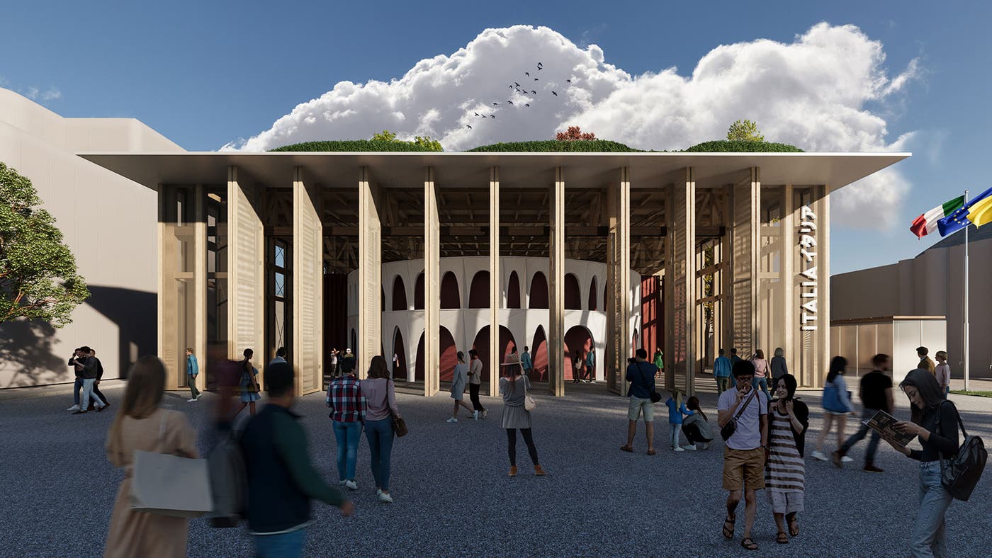 イタリアパビリオン(イメージ画像)(C)MCA VISUAL - COURTESY OF ITALY EXPO 2025 OSAKA