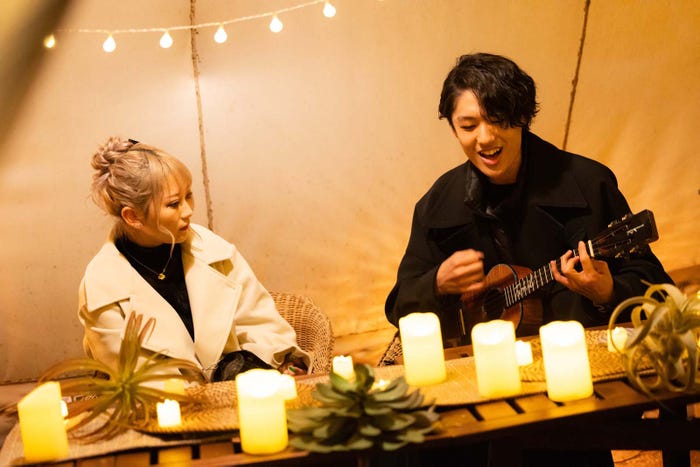 川崎琉菜、近藤利樹「恋する◆週末ホームステイ 2024冬」(C)AbemaTV, Inc.