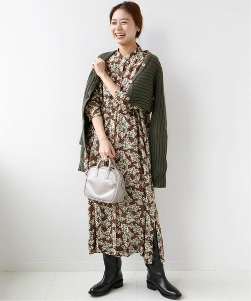 冬の花柄ワンピースはどう着こなす 大人おしゃれなお手本コーデをご紹介 モデルプレス