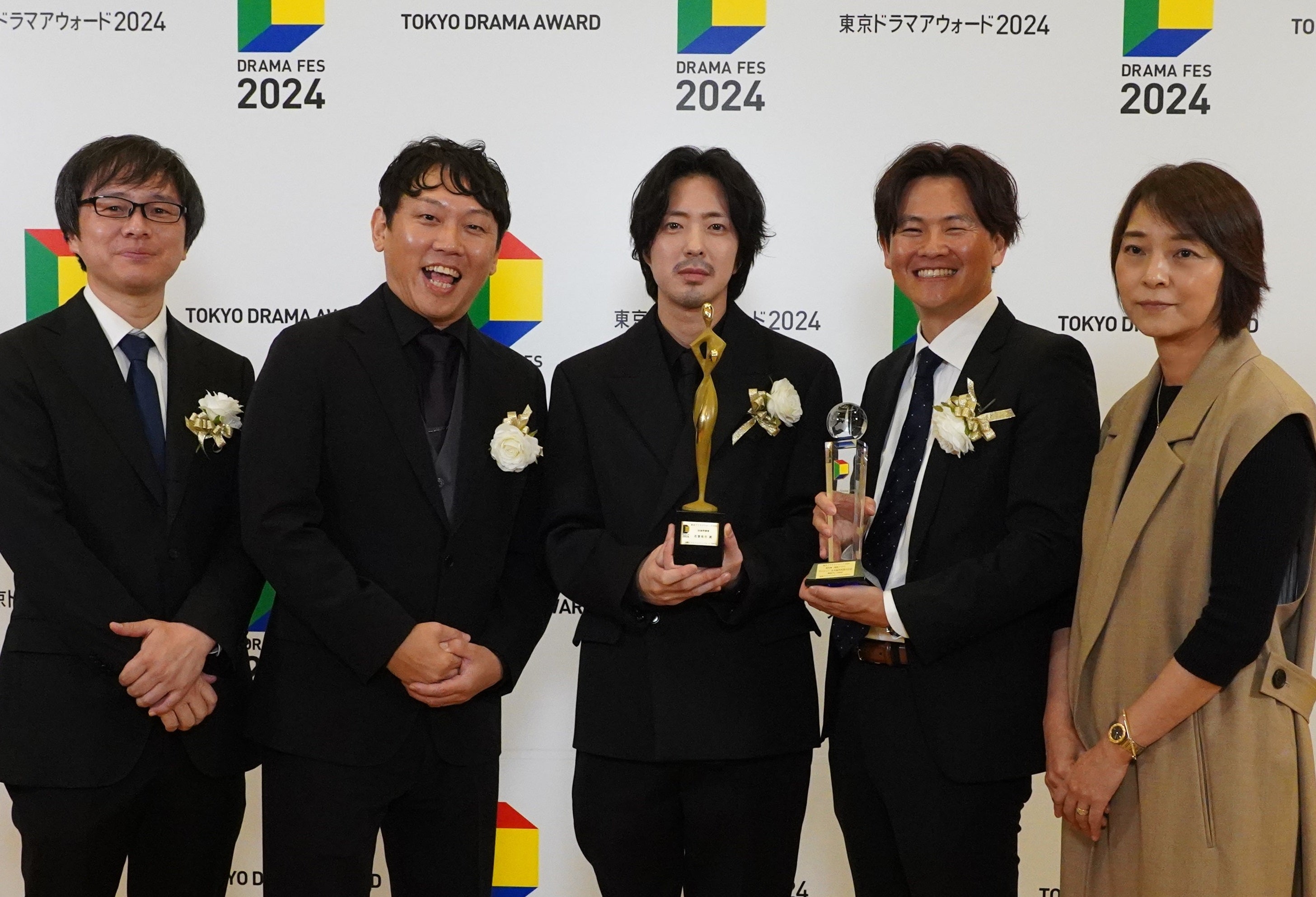 本郷達也氏（プロデューサー）、Yuki Saito監督、若葉竜也、米田孝氏（プロデューサー）、篠﨑絵里子氏（脚本家）