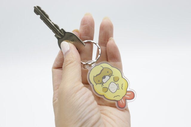 アクリルキーホルダー（エビフライ）　鍵