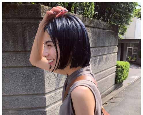 ラブリ、“インディゴデニム”風青髪にイメチェン 「めっちゃタイプ」と絶賛の声