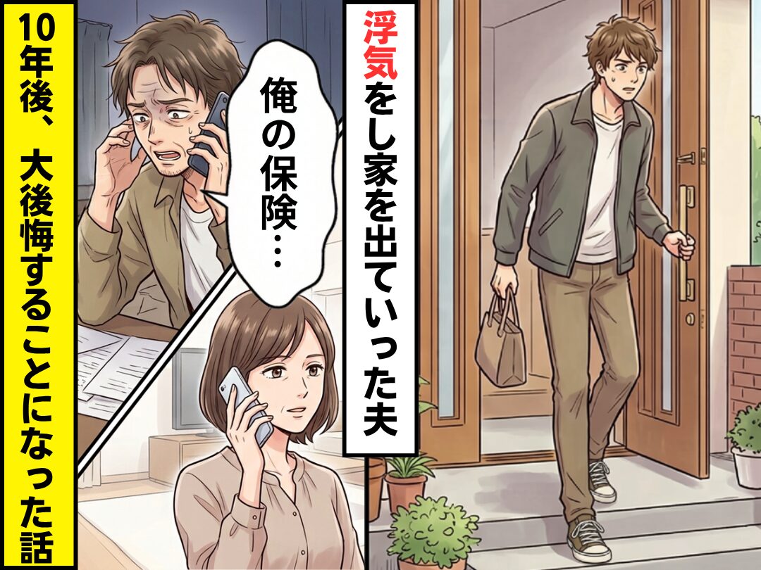 夫「人生やり直す」浮気をされ離婚！？しかし10年後⇒「俺の保険…」電話をかけてきた元夫を”大後悔”させた話