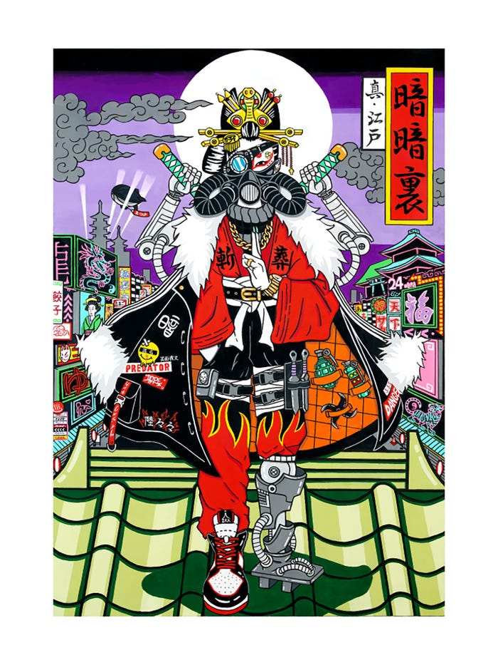 キャンバス作品(提供写真)