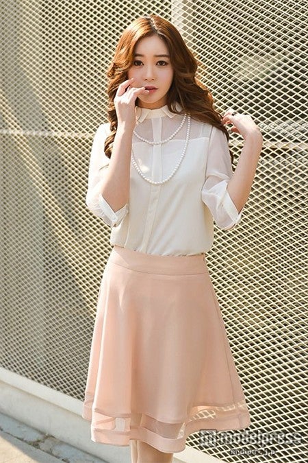 フレアシースルースカート「coordi」4,860円（税込）