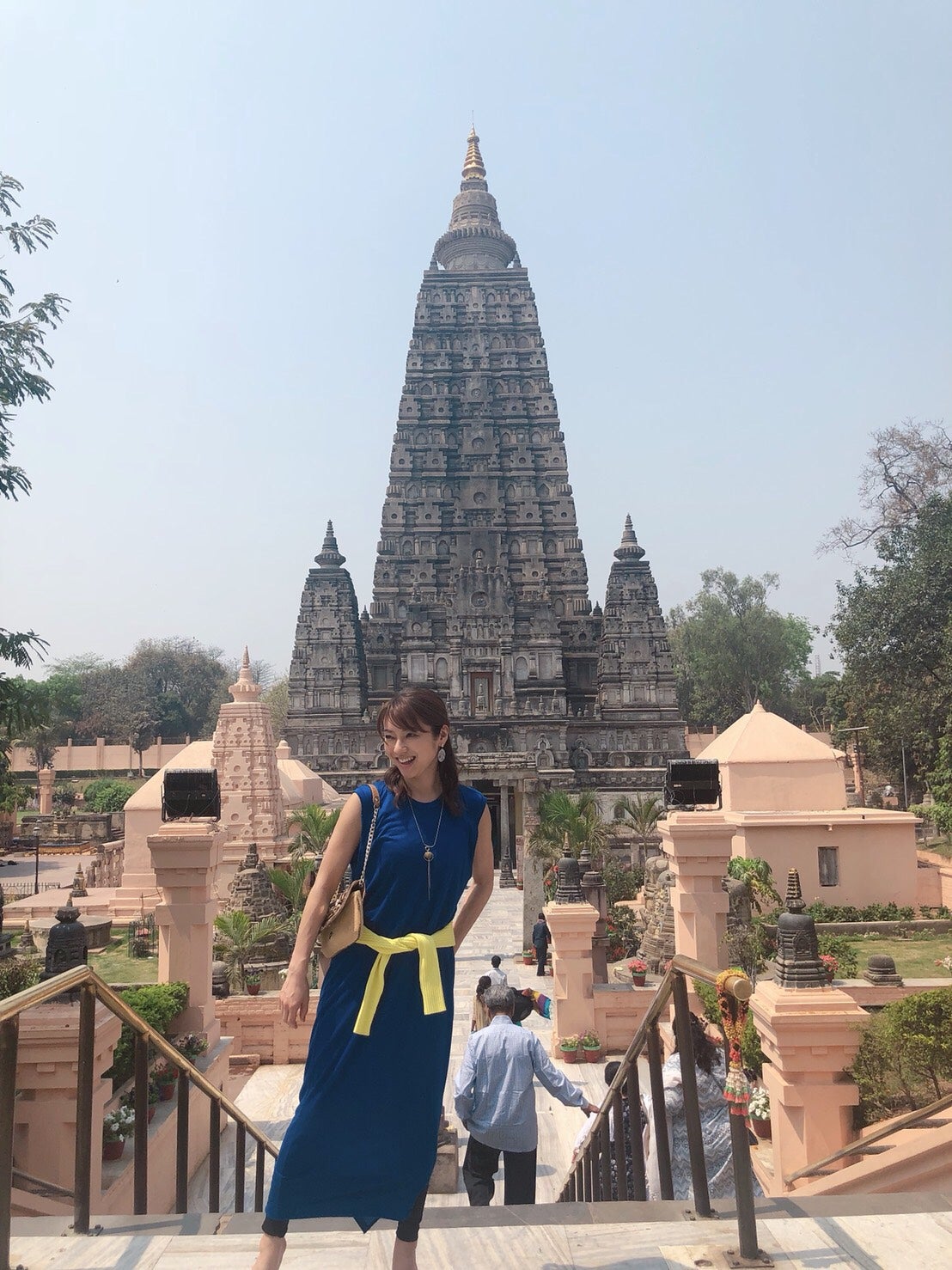 マハーボディ寺院にて （画像提供：所属事務所）