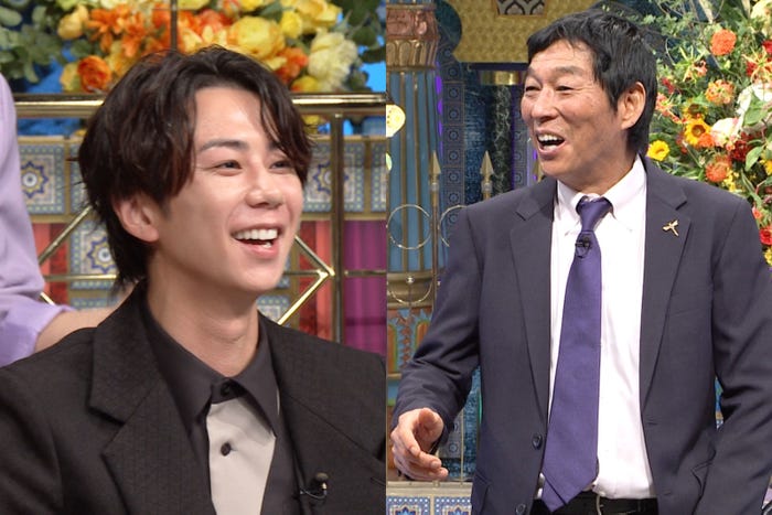 北山宏光、明石家さんま(C)日本テレビ