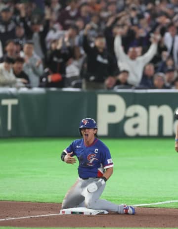 台湾代表 決勝ホームの主将・陳傑憲「勝つことができて涙が出てきた」感情抑えきれず 左手指故障でも執念ヘッスラ「東京ドームが一つになった」