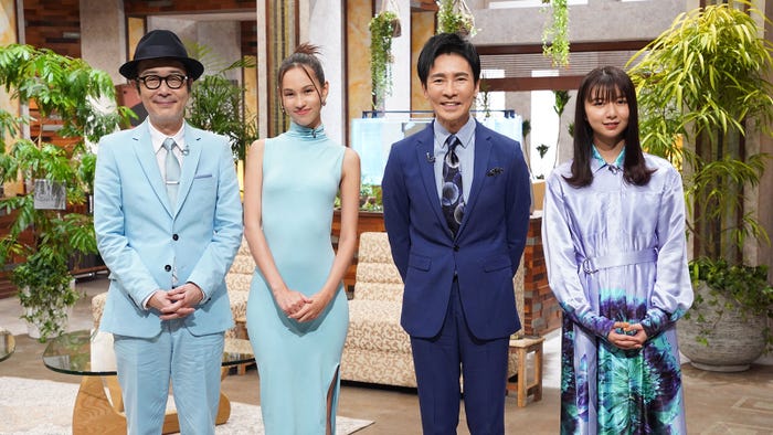 (左から)リリー・フランキー、水原希子、郷ひろみ、adieu(上白石萌歌)(C)NHK