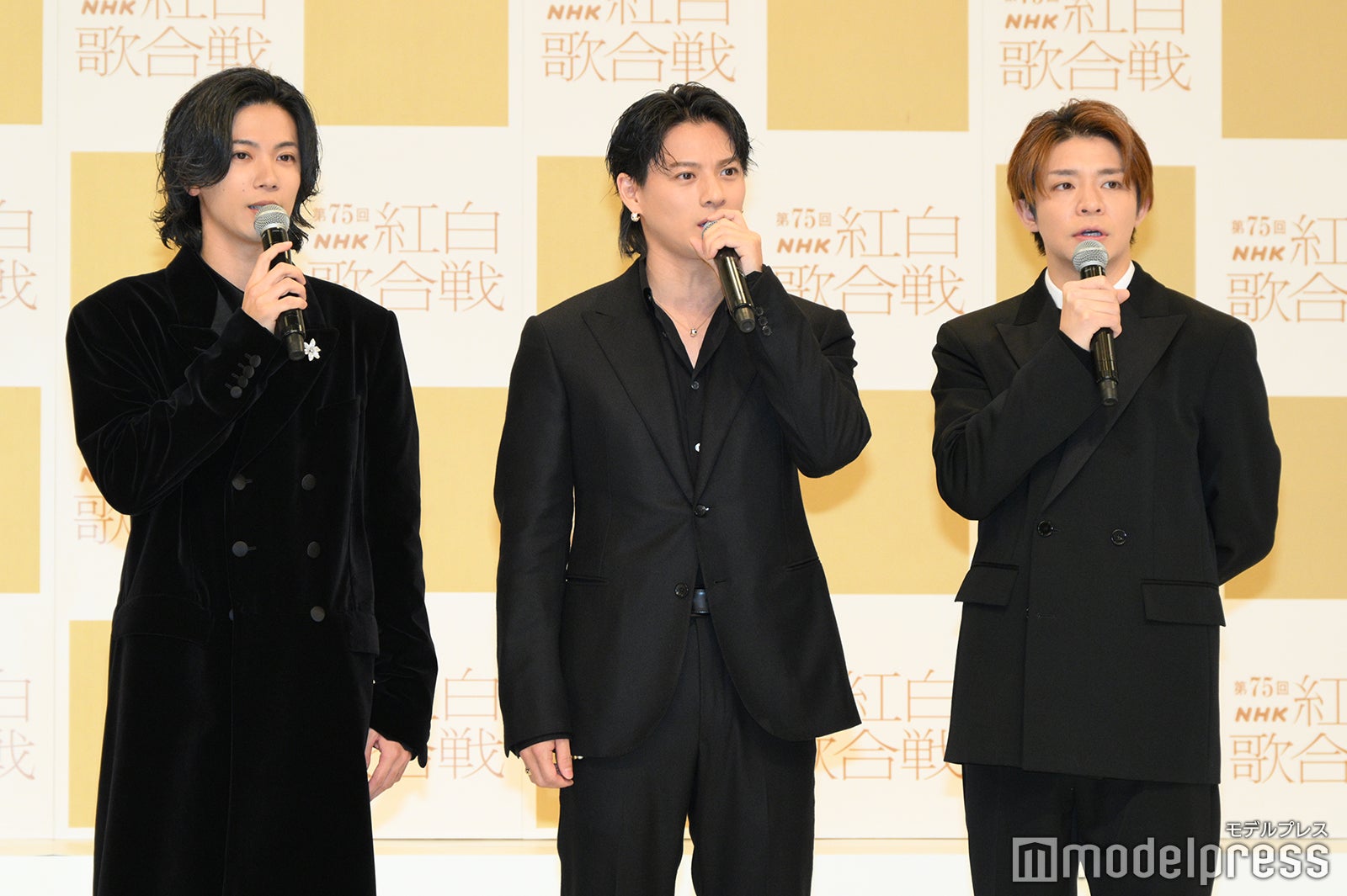 Number_i（左から）神宮寺勇太、平野紫耀、岸優太（C）モデルプレス