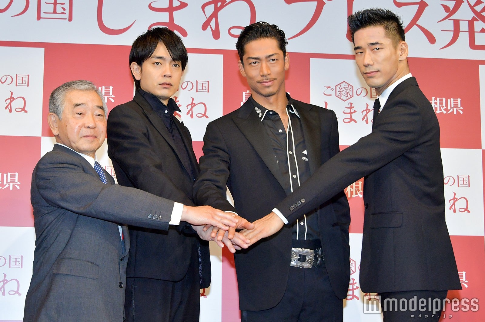溝口善兵衛島根県知事、青柳翔、AKIRA、小林直己（C）モデルプレス