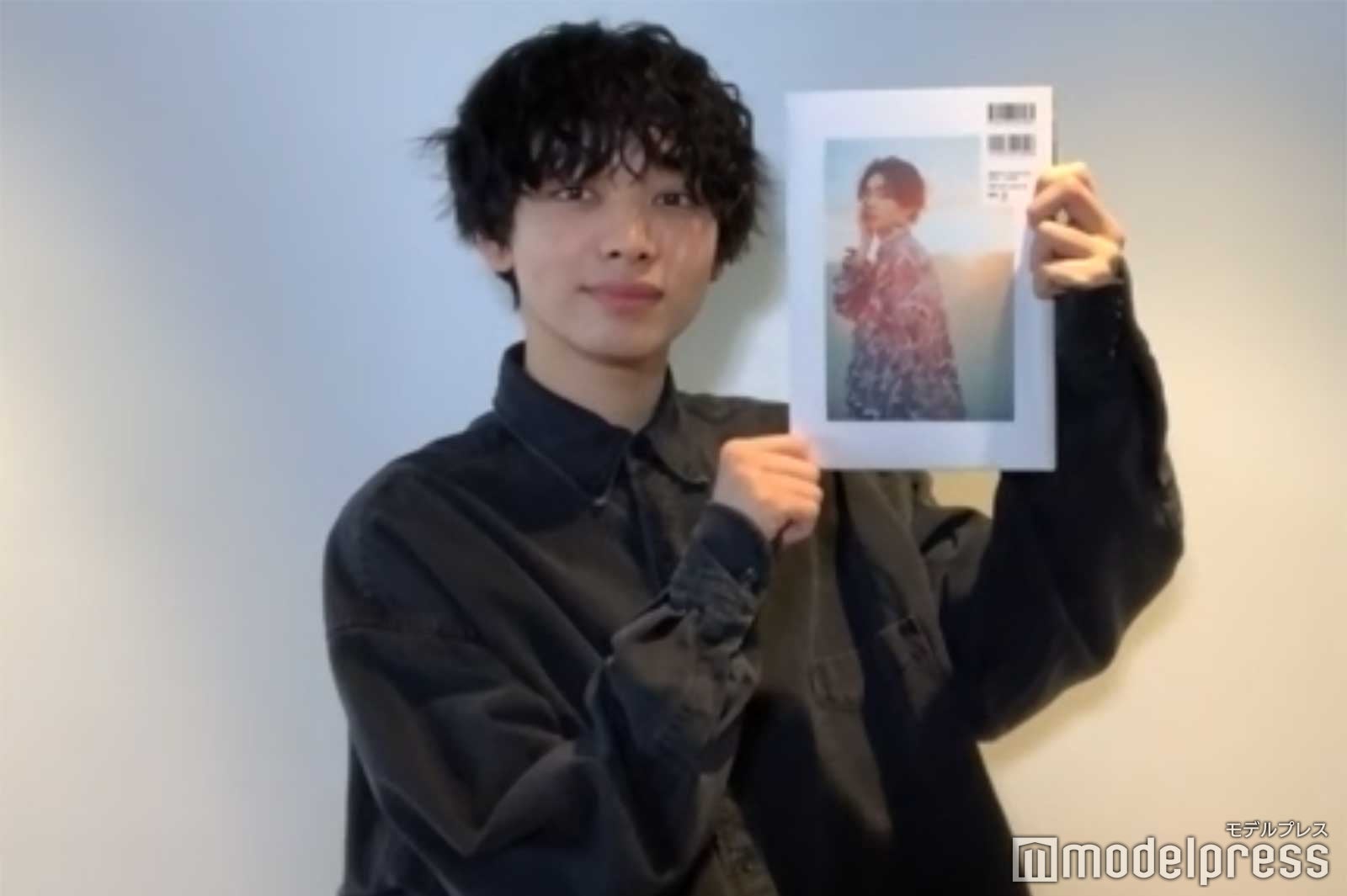 宮世琉弥／リモート会見スクリーンショット（C）モデルプレス