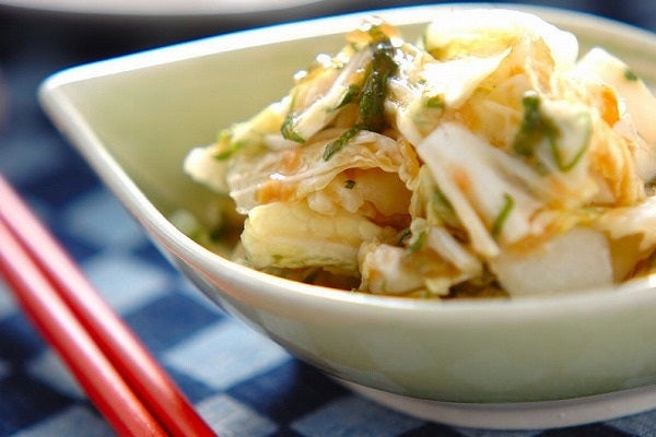 白菜の梅肉和え