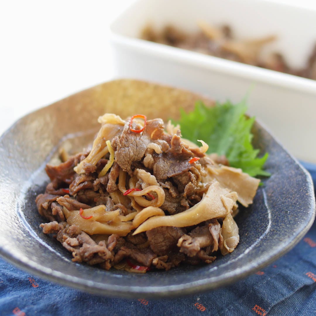 【作り置き】旨みぎゅうっ！牛肉とまいたけのしぐれ煮