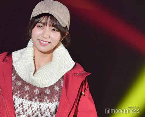 欅坂46小林由依、冬のオーバーサイズ着こなしが可愛い 笑顔のランウェイ<TGC北九州2018>