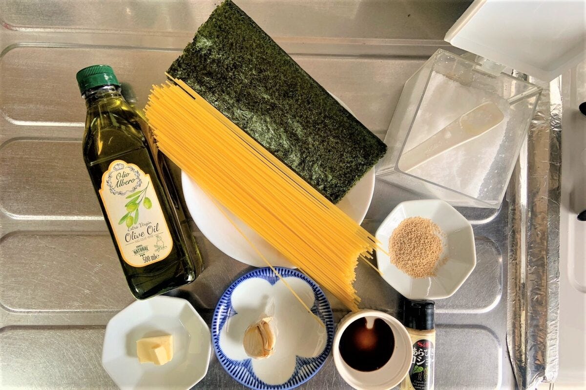 のりバターパスタ