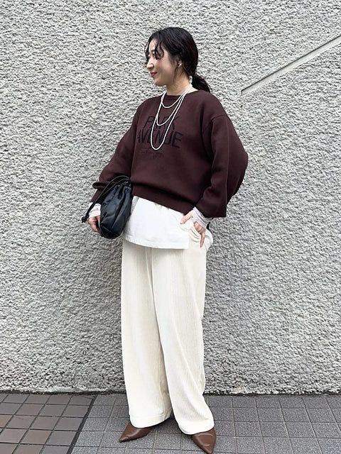 ブラウンニットコーデ2