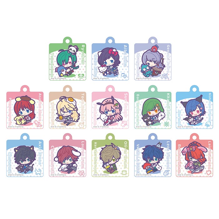 【ドリンクメニュー注文特典】オリジナルストロータグ(C)ANYCOLOR,Inc.(C)’22 SANRIO(L)