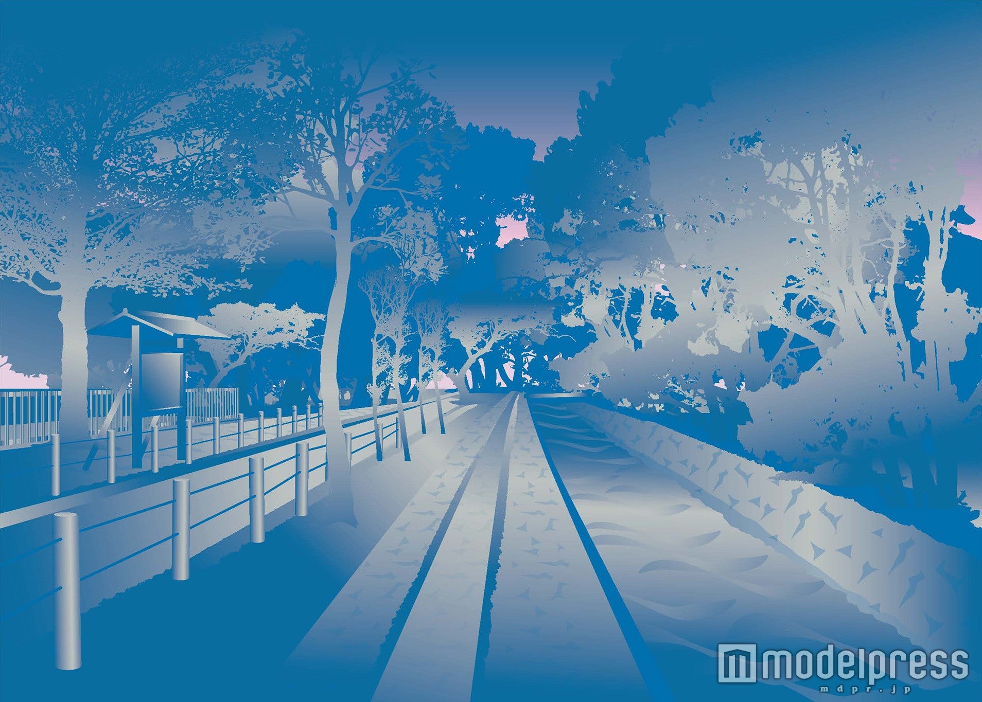 哲学の道／壁紙イメージ（C）Disney