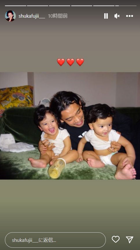 藤井萩花Instagramストーリーズより